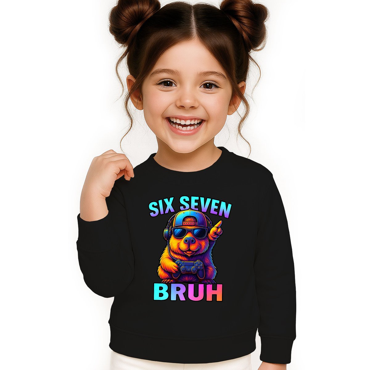 BLUZA DZIECIĘCA 67 SIX SEVEN VIRAL CAPYBARA 110-116 DLA CHŁOPCA DZIEWCZYNKI