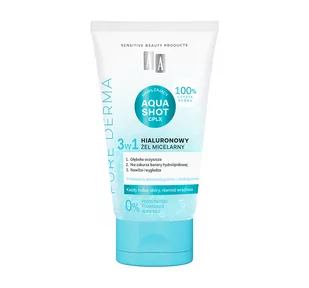 AA Pure Derma Hialuronowy Żel Micelarny 3w1 150ml - Żele do mycia twarzy - miniaturka - grafika 1