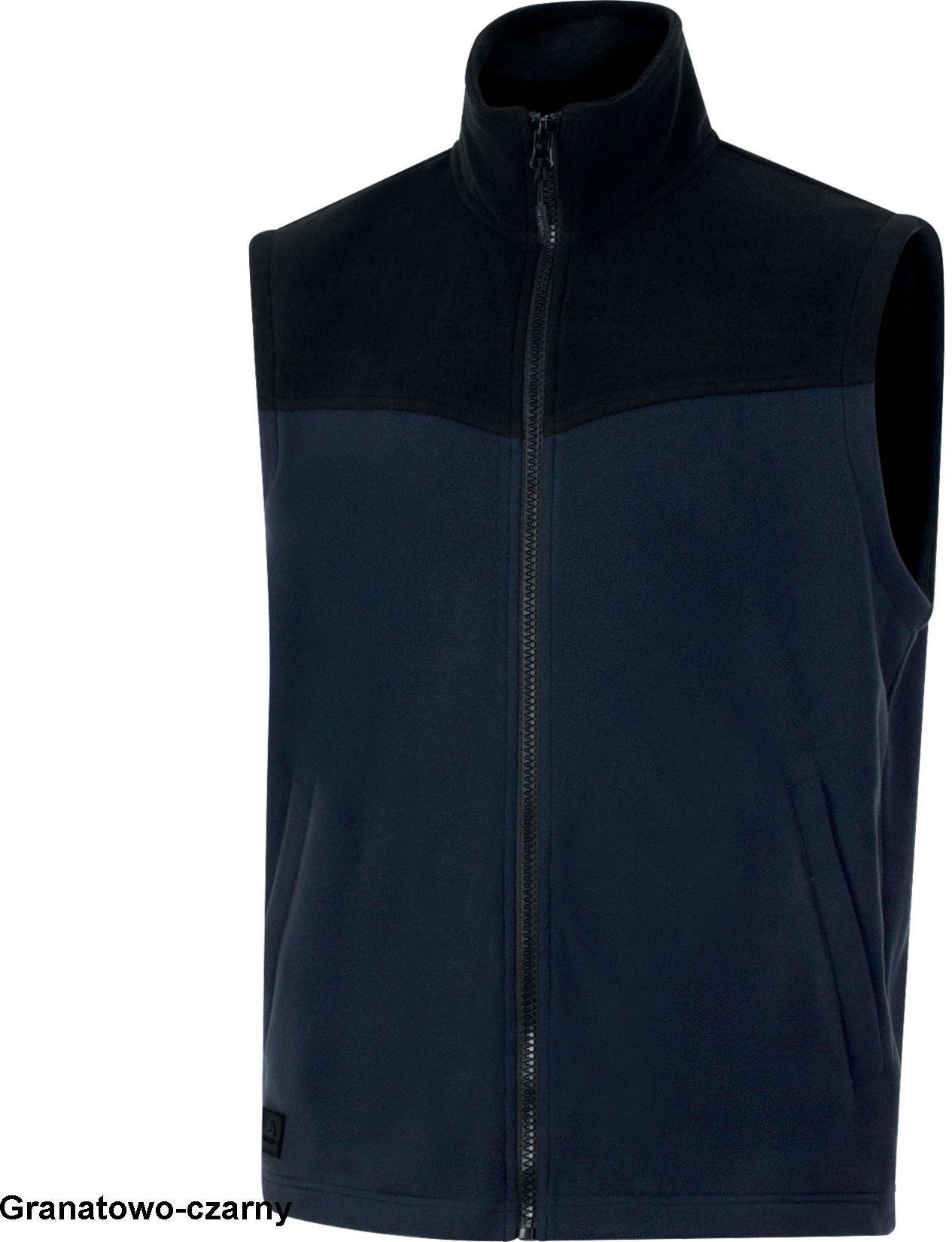 Delta Plus GILLI - CIEPŁA POLAROWA KAMIZELKA POLIESTER 280 g/m2 - Ciemnoszary-czarny 2XL