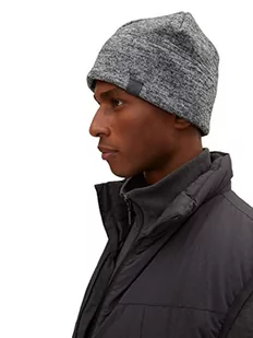 TOM TAILOR Męskie Mouliné czapka beanie 1033632, 19704 - Grey White Mouline, ONESIZE - Czapki męskie - miniaturka - grafika 1