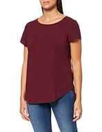 Koszulki i topy damskie - Vero Moda Vmbecca Plain Ss Top Ga Noos Koszulka Kobiety, port royale, L - miniaturka - grafika 1