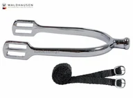 Akcesoria jeździeckie - WALDHAUSEN Ostrogi męskie z paskami - miniaturka - grafika 1