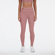 Spodnie sportowe damskie - Legginsy damskie New Balance WP41177RSE  różowe - miniaturka - grafika 1