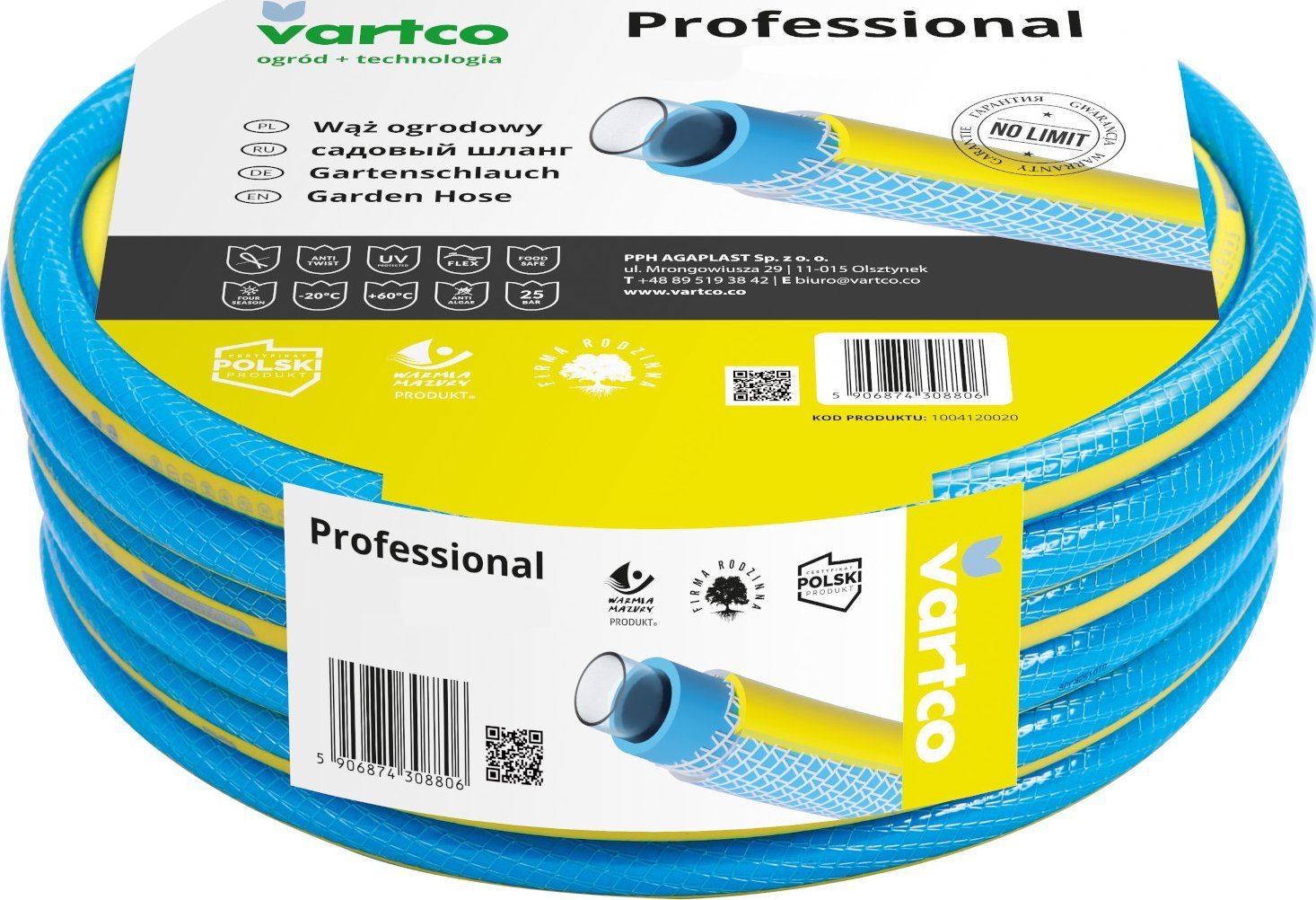 Vartco Agaplast Wąż ogrodowy Professional 3/4