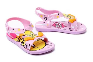 Buty dla dziewczynek - IPANEMA 26372 LOONEY TUNES BABY 20988 pink/pink/beige, sandały dziecięce, rozmiary 21-26 - Ipanema - grafika 1