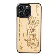 Etui i futerały do telefonów - Drewniane Etui Bewood iPhone 14 Pro Max HARLEY PATENT ANIEGRE - miniaturka - grafika 1