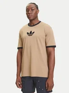 Koszulki męskie - adidas T-Shirt adicolor 2000s Cali JX1516 Beżowy Loose Fit - miniaturka - grafika 1