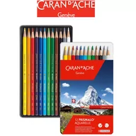 Przybory szkolne - CARAN D&#039;ACHE Kredki CARAN D&#039;ACHE Prismalo metalowe pudełko 12szt. KRP.016 - miniaturka - grafika 1