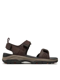Skechers Sandały Tresmen-Ryer 205112/CHOC Brązowy - Klapki i japonki męskie - miniaturka - grafika 1