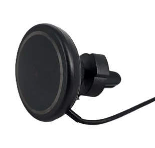 Ładowarka samochodowa magnetyczna MagSafe 15W iPhone SILNY MAGNES na kratkę czarna - Ładowarki samochodowe Ładowarka samochodowa magnetyczna MagSafe 15W iPhone SILNY MAGNES na kratkę czarna - Ładowarki samochodowe - miniaturka - grafika 1