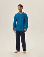 Piżamy męskie - Piżama Joger 41906-55X Niebieski - Henderson - miniaturka - grafika 1