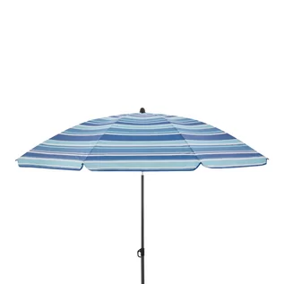 Parasole - Parasol plażowy łamany Derby Como średnica 160 cm, niebieski - grafika 1