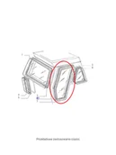 Części i akcesoria do maszyn rolniczych - NEW HOLLAND CASE Uszczelka szyby drzwi CNH 5130881 5130881 - miniaturka - grafika 1