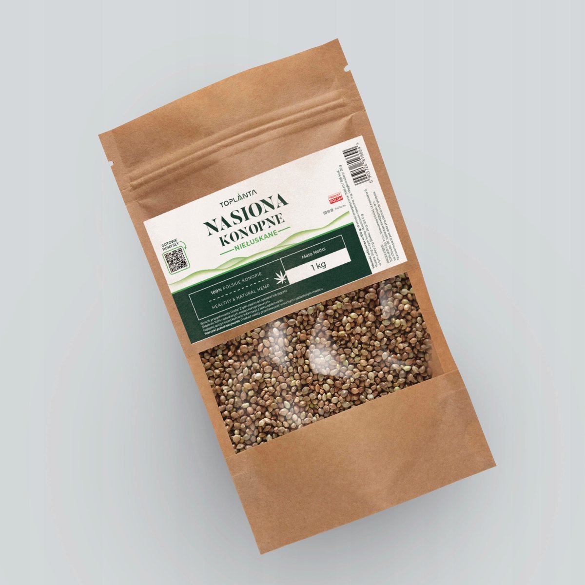 Nasiona spożywcze konopi – niełuskane – 1kg