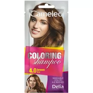 Farby do włosów i szampony koloryzujące - DELIA Cosmetics Cameleo Szampon koloryzujący 4.0 brąz - miniaturka - grafika 1