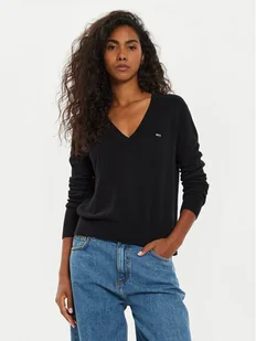 Tommy Jeans Sweter Tjw Essential DW0DW18670 Czarny Regular Fit - Swetry damskie - miniaturka - grafika 1