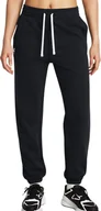 Spodnie sportowe damskie - Spodnie damskie Under Armour Rival Terry Jogger czarne 1382735 002 L - miniaturka - grafika 1