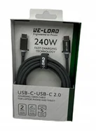 Kable USB - kabel usb C do usb C 2.0 w oplocie 2m 240W - miniaturka - grafika 1