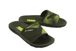 RIDER 82359 MONTREAL II KIDS 21675 black/green, klapki dziecięce - Rider - Klapki i japonki damskie - miniaturka - grafika 1