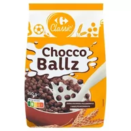 Płatki śniadaniowe i musli - Carrefour Classic Chocco Ballz Kuleczki zbożowe o smaku czekoladowym 250 g - miniaturka - grafika 1