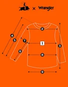 Koszulki męskie - Wrangler LONGSLEEVE AMERICANA TEE bawełniana koszulka długi rękaw nadruk XL - miniaturka - grafika 1