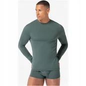 Pozostała odzież narciarska - Koszulka termoaktywna z długim rękawem męska zielona S - miniaturka - grafika 1