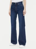 Spodnie damskie - Pepe Jeans Jeansy PL204734 Niebieski Flare Fit - miniaturka - grafika 1