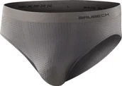 Majtki męskie - Brubeck BE1004M Slipy męskie Base Layer szary XXL - miniaturka - grafika 1