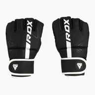 Rękawice bokserskie - Rękawice grapplingowe RDX F6 czarno-białe GGR-F6MW  m - miniaturka - grafika 1