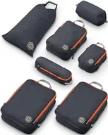Moda i Uroda OUTLET - TRIPPED Travel Gear Duże kostki do pakowania w podróż, bardzo duże, kompresyjne organizery do bagażu, 7-częściowy zestaw, ultralekkie, rozszerzalne/kompresyjne torby na ubrania od TRIPPED Travel Gear - miniaturka - grafika 1