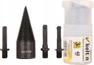 Wiertła - Keltin Wiertło–Świder Do Łupania Drewna 42Mm + Zestaw Adapterów 3Szt K02397 - miniaturka - grafika 1