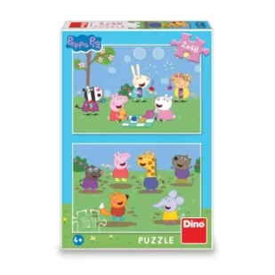 Puzzle 2w1 Świnka Peppa i przyjaciele Dino Toys - Puzzle - miniaturka - grafika 1