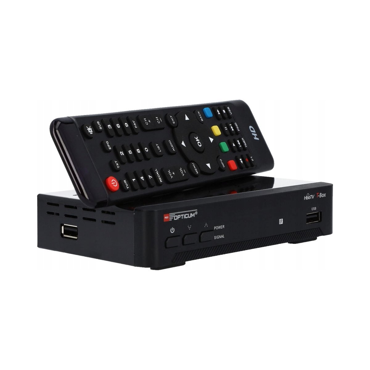 Opticum Tuner naziemny DVB-T2 z HBBTV T-BOX HEVC