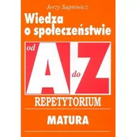 Materiały pomocnicze dla uczniów - Kram Wiedza o społeczeństwie A-Z Repetytorium - Jerzy Suprewicz - miniaturka - grafika 1