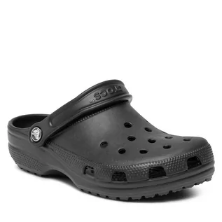 Klapki i japonki damskie - Crocs Klapki Classic 10001 Black - grafika 1