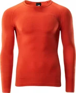 Bluzy sportowe męskie - Iguana Męska bluza termoaktywna Iguana GAMBELL TOP cherry tomato rozmiar M/L - miniaturka - grafika 1