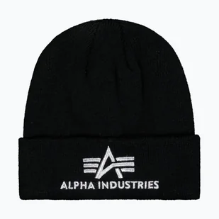 Czapka Alpha Industries 3D black/silver WYSYŁKA W 24H 30 DNI NA ZWROT - Czapki damskie - miniaturka - grafika 1