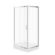 Kabiny prysznicowe - Kabina Prysznicowa Cersanit Arteco 80X100X190 prostokątna lewa transparentny brodzik Tako 16cm biały S601-357 - miniaturka - grafika 1