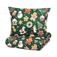 Pościel - Pościel GRINCHY z mikrofibry zmotywem świątecznym 200x220 cm HOMLA - miniaturka - grafika 1