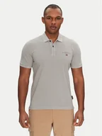 Koszulki męskie - Napapijri Polo Elbas NP0A4GDL Szary Regular Fit - miniaturka - grafika 1