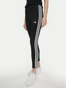 Legginsy - adidas Legginsy Essentials 3-Stripes High-Waisted Single Jersey Leggings IC7151 Czarny - miniaturka - grafika 1