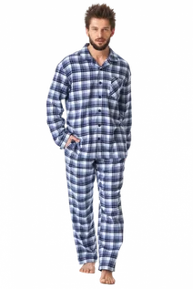 Piżamy męskie - Key MNS 426 B23 rozpinana piżama męska - grafika 1