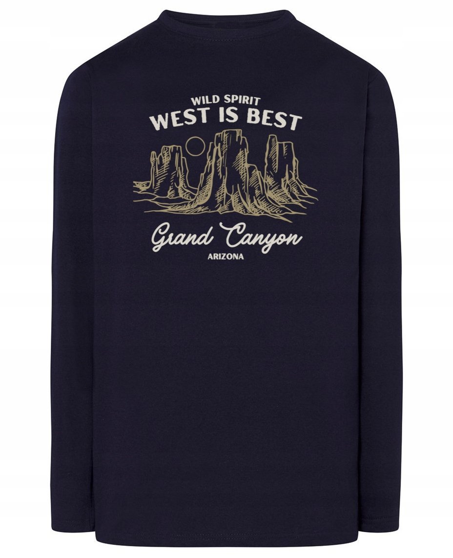 Longsleeve męski nadruk WIELKI KANION r.XS