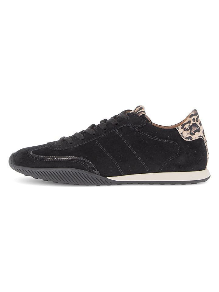 Gabor Skórzane sneakersy w kolorze czarnym