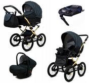 Wózki dziecięce - Babylux Margaret 4w1 + baza isofix 5903890856076 - miniaturka - grafika 1