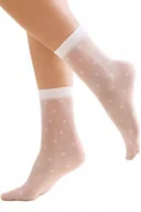 Skarpetki damskie - Gabriella 1196 Cora bianco uni skarpetki damskie - miniaturka - grafika 1