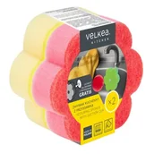 Ściereczki, gąbki, czyściki - Zmywak kuchenny VELKEA 345004 (2 sztuki) - miniaturka - grafika 1