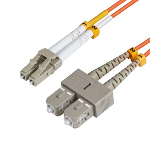 Microconnect 2m LC-SC UPC LSZH kabel optyczny OM2 Pomarańczowy - Kable światłowodowe - miniaturka - grafika 1