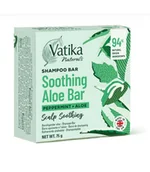 Szampony do włosów - Vatika Dabur, Szampon W Kostce Kojący Skórę Głowy Z Miętą Pieprzową I Aloesem, 75g - miniaturka - grafika 1