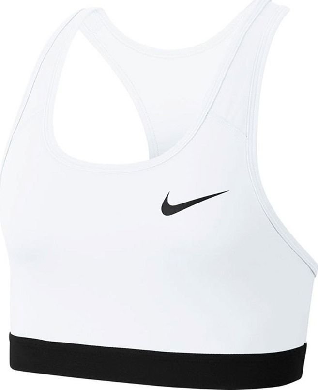 Nike Stanik Nike Swoosh Band Bra Non Pad biały BV3900 100
